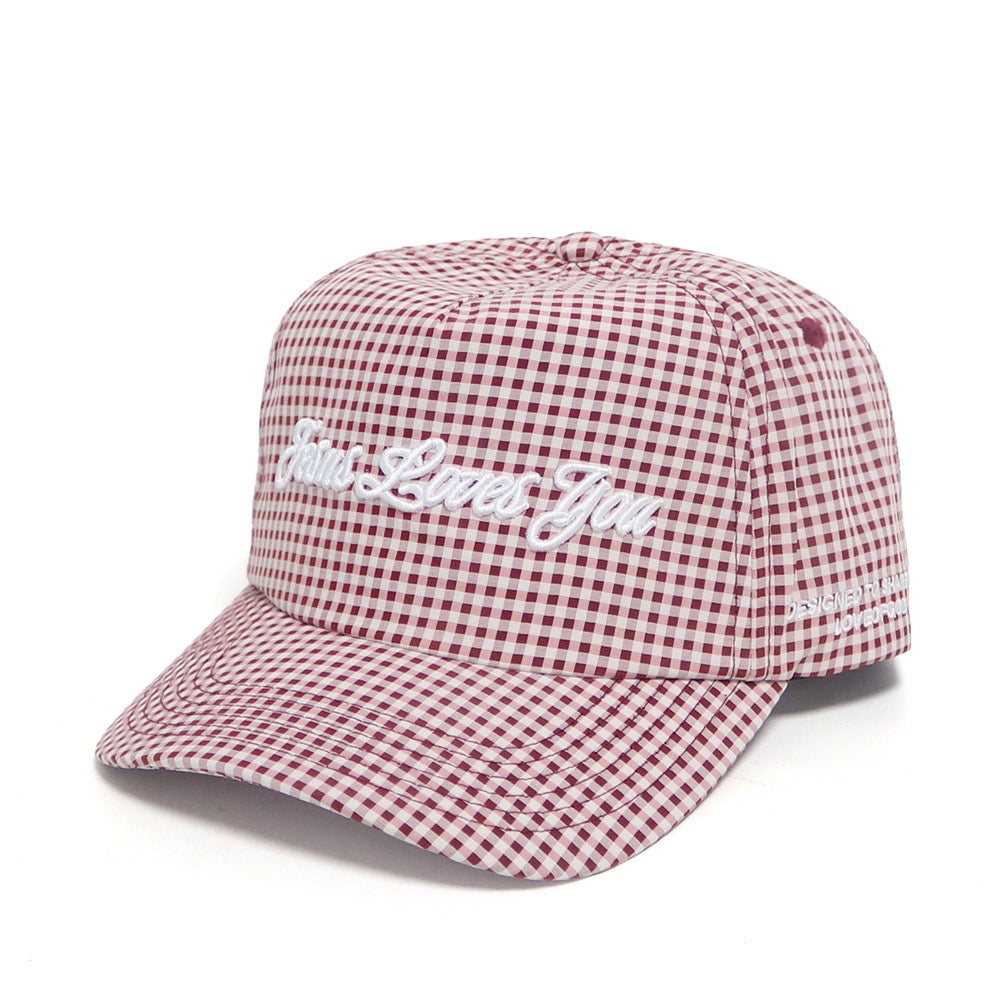 JLY UNHAT | RED GINGHAM