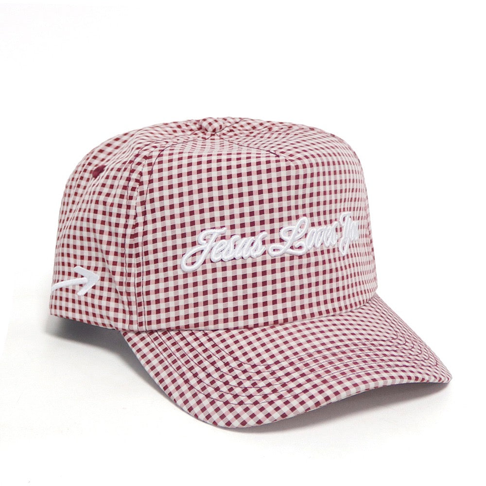 JLY UNHAT | RED GINGHAM