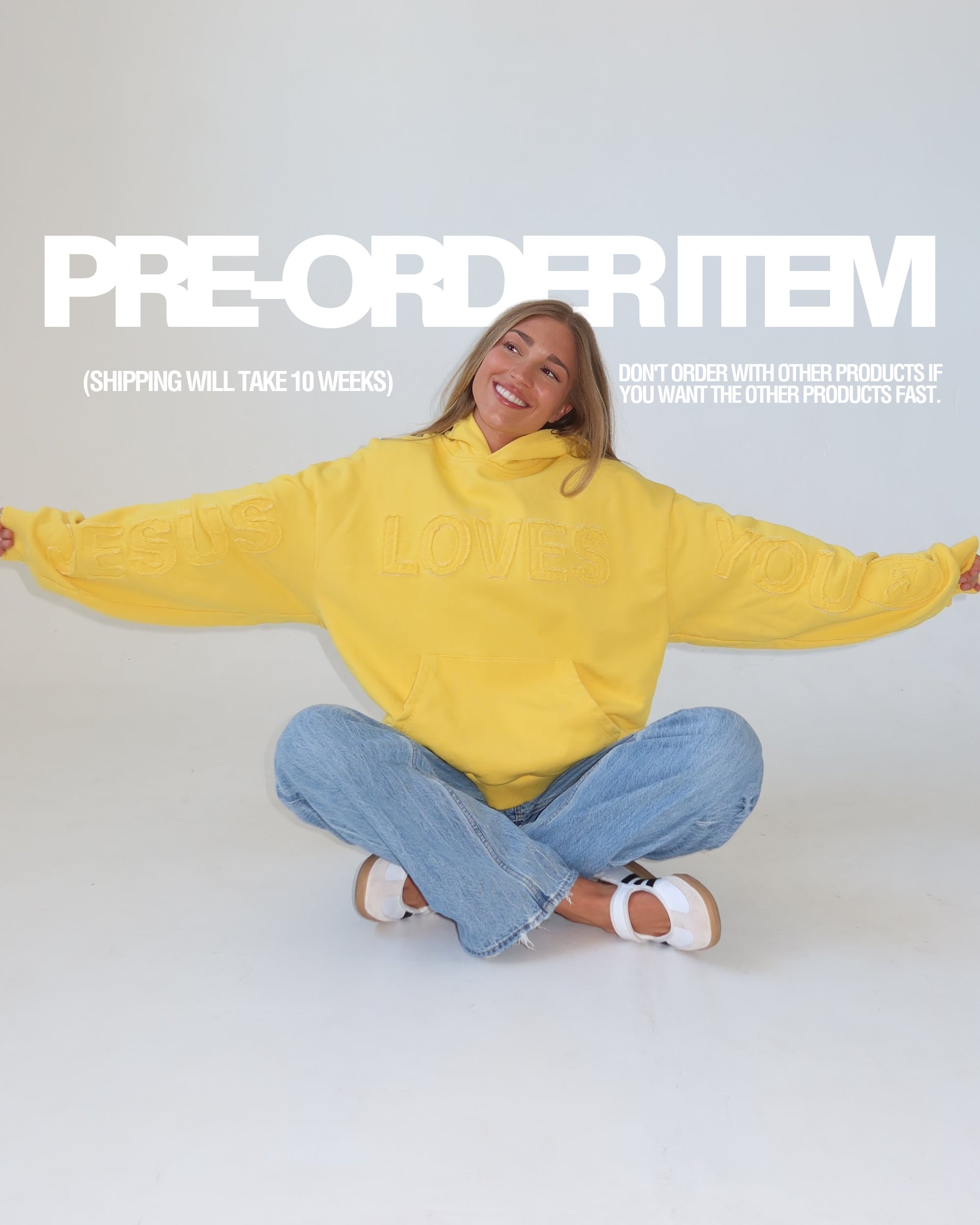 *PRE-ORDER* (10 WEEKS) - HUG HOOD | SUNNY
